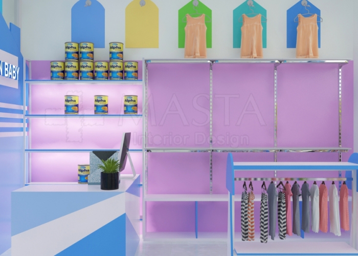 THIẾT KẾ SHOP MẸ VÀ BÉ - THỦY TIÊN BABY
